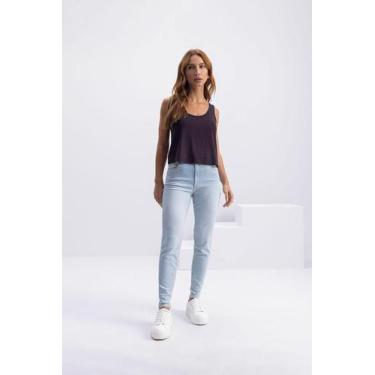 Imagem de Calça feminina em jeans Essendi - 34, Jeans médio, 38