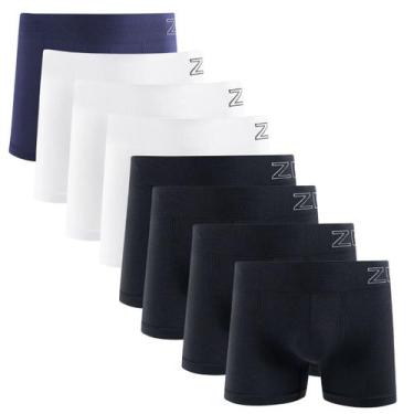 Imagem de Kit 8 Cuecas Boxer Zee Rucci Microfibra Poliamida Sem Costura, Sortido