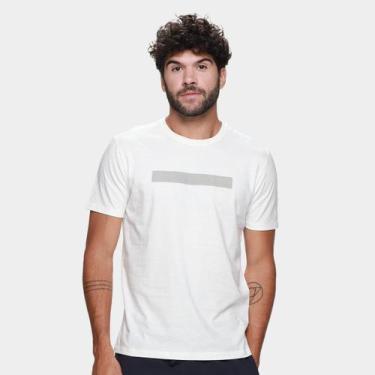 Imagem de Camiseta Calvin Klein Logo Sport Masculina, Off white, GG