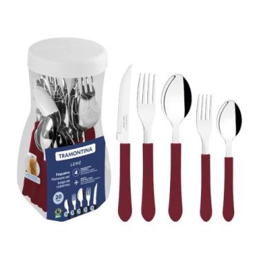 Imagem de Faqueiro Tramontina Leme com Lâminas em Aço Inox e Cabos de Polipropil