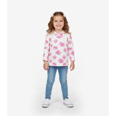 Imagem de Blusão Infantil Menina Com Capuz Select Bege, 10, Bege