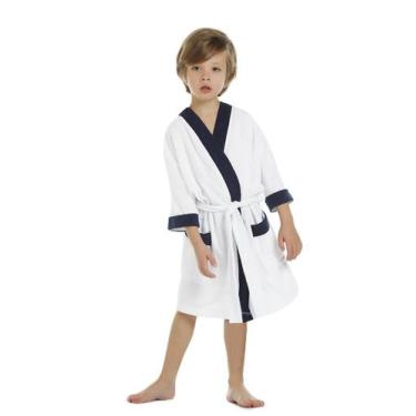 Imagem de Roupão Infantil Atoalhado - Sogni Belli, Branco, 12