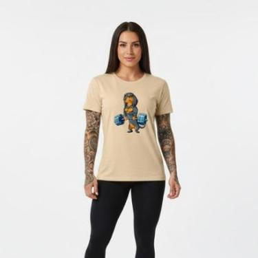 Imagem de Camiseta Feminina Algodão Premium CACHORRINHO Dontshauder Treino-Feminino