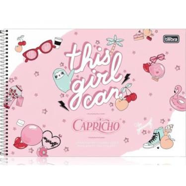 Imagem de Caderno espiral 80 folhas capa dura cartografia grande capricho tilibr