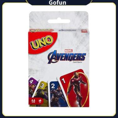Imagem de Jogo de cartas Marvel Avengers UNO para festa familiar de mais de 7 an