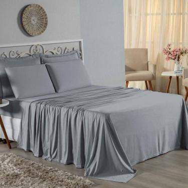 Imagem de Lençol De Cima Queen Nobre 1 Peça 2,50m X 2,40m Malha 100% Algodão - C