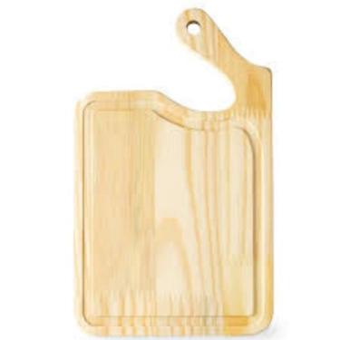 Imagem de Tábua de Carne Pinus com Pegador Ergonômico - Genérico