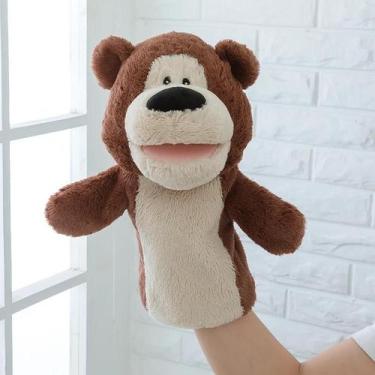 Imagem de Bonecos De Pelúcia De Urso Para Bebês, Brinquedo De Mão Macio Para Cri
