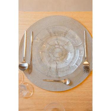 Imagem de Prato para sobremesa Lyor Lunar 15cm x 2cm Vidro - Wolff