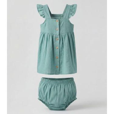 Imagem de Vestido com Calcinha Bebê Trick Nick Verde, 2, Verde