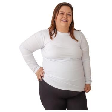 Imagem de Camisa UV Feminina Manga Longa Camiseta Proteção Solar 50+ Térmica Segunda Pele Praia Piscina Bike-Feminino