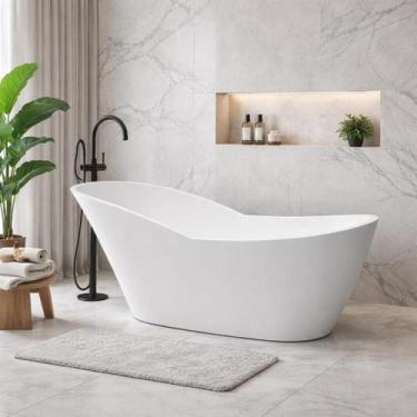 Imagem de Banheira Freestanding Imersão Roma Branco 1,7m PEX