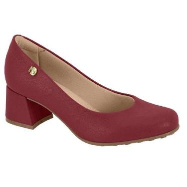 Imagem de Sapato modare salto bloco ref 7373.100.21736 feminino, Vinho, 37