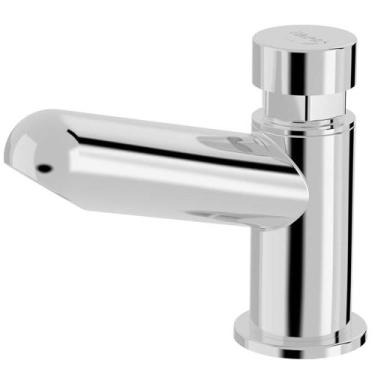 Imagem de Torneira Blukit de Mesa Reta Temporizada ABS Cromado