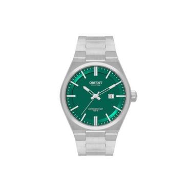 Imagem de Relógio orient masculino solartech fundo verde mbss1493 e1sx