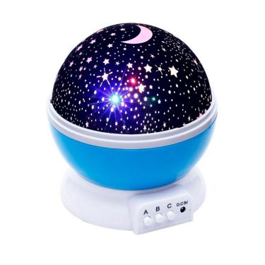 Imagem de Luminária Decorativa Projetor De Estrelas 360º  Ambientes E Eventos | Galaxy Star Master Azul