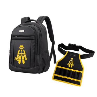 Imagem de Kit Bolsa Mochila Ferramentas e Cinto Reforçado resistente - - Mormino