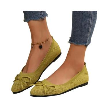 Imagem de Sapatos Casuais Femininos De Verão 2024 Com Bico Fino, Respiráveis, Co