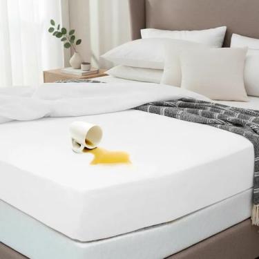 Imagem de Protetor de Colchao Queen Size Ajustável 160cx2,00 Branco Camesa
