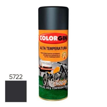 Imagem de Spray Alta Temperatura Preto Fosco (5722) - Colorgin