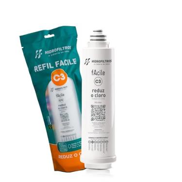 Imagem de Hidrofiltros - Refil Para Purificador De Água C3 Elimina Resíduos Sólidos, Cloro, Odores e Sabores