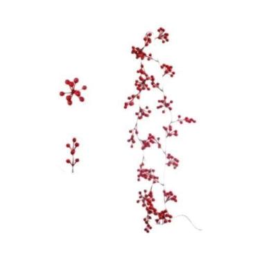 Imagem de Decoração De Parede Artificial Com Frutas Vermelhas E Rattan, 68 a 74 