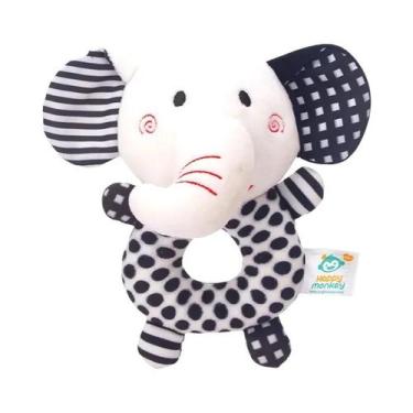 Imagem de Brinquedo De Bebê Preto E Branco, Chocalho De Mão Para Recém-Nascidos,
