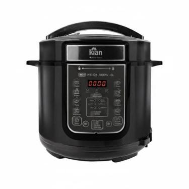 Imagem de Panela de Pressão Elétrica PPE102  6L Kian Timer Ajustável Controle de
