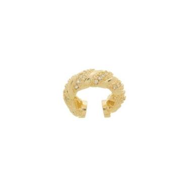 Imagem de Piercing de encaixe mia zircônias folheado a ouro 18k - PIUKA, Ouro 18