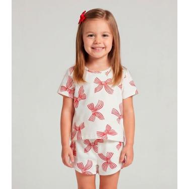 Imagem de Conjunto Infantil Blusa e Shorts Select Bege, 6, Bege