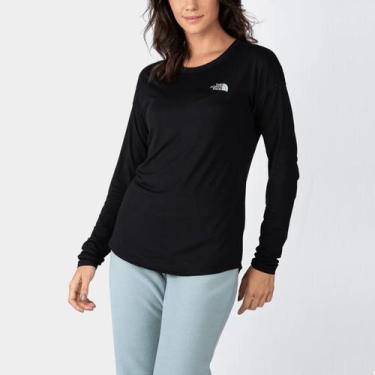 Imagem de Camiseta The North Face Manga Longa Feminina, Preto, GG