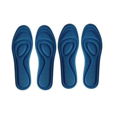 Imagem de Palmilhas Ortopédicas De Espuma De Memória, 4 Peças, Antibacterianas, 