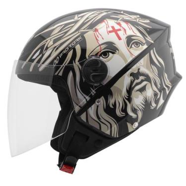 Imagem de Capacete Aberto Cristo New Liberty Three Proteção Novo - Pro Tork, 58,