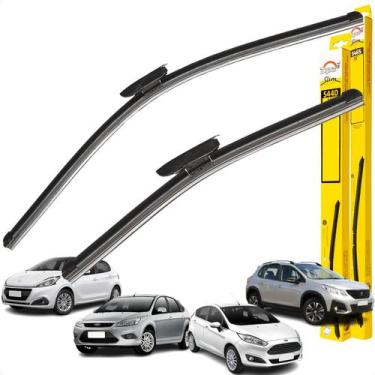 Imagem de Par Palhetas Limpador Parabrisa Focus Fiesta 208 C4 Cactus - DYNA, Pal