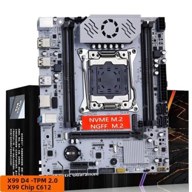 Imagem de Placa-Mãe X99 QIYIDA X99 D4-TPM2.0 LGA 2011 3 Slots M.2 DDR4 SATA3 USB