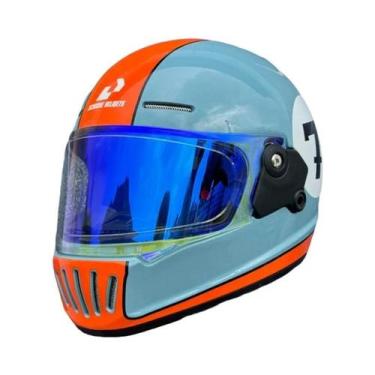 Imagem de Capacete De Moto Vintage Retrô Aberto Certificado DOT Para Verão - Cas