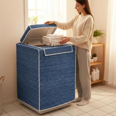 Imagem de Capa Máquina de Lavar Abertura Superior Jeans Tamanho M Resistente Pro