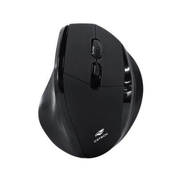 Imagem de Mouse Sem Fio C3Tech M-W120BK 1600 DPI 6 Botões USB Nano - Preto