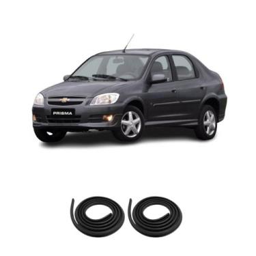 Imagem de Kit Borracha Vedação 2 Portas Traseira Prisma GI 2006 à 2012 - sem mar