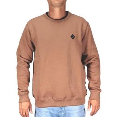 Imagem de Moletom Careca Back Wash MC26001 Marrom-Masculino