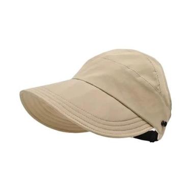 Imagem de Boné De Verão Feminino De Secagem Rápida Com Visor Fino E Função De Má