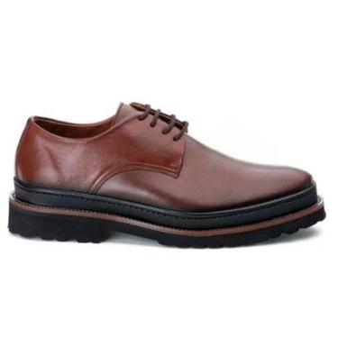 Imagem de Sapato Derby Premium de Luxo Tratorado Couro Nobre Legítimo-Masculino