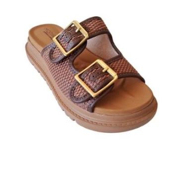 Imagem de Sandália Papete F. Têxtil Tramado Texturizada Modare 7200104-Feminino