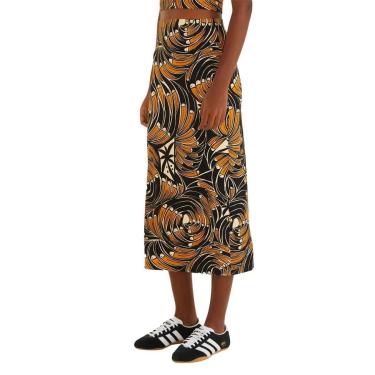 Imagem de Saia Midi Farm Rio Leque de Tucano-Feminino