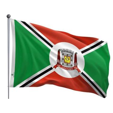 Imagem de Bandeira do Município de Criciúma Uma Face Estampada Tamanho 70x100cm 