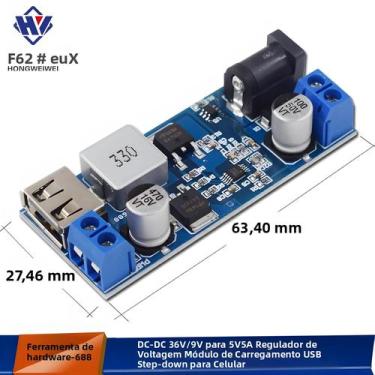 Imagem de Fonte De Alimentação DC-DC Ajustável De 24V 12V Para 5V 5A, Módulo Con