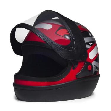 Imagem de Capacete Taurus San Marino Grafic Vermelho tamanho 62