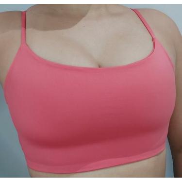 Imagem de Top Fitness Duplo  Alça Fina Suplex Poliamida Compressão - Landim Stor