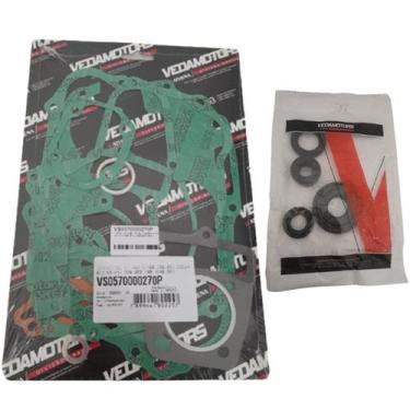 Imagem de Kit Jogo Junta Completo, Retentor Motor Biz 100 1998 Á 2005 - VEDAMOTO