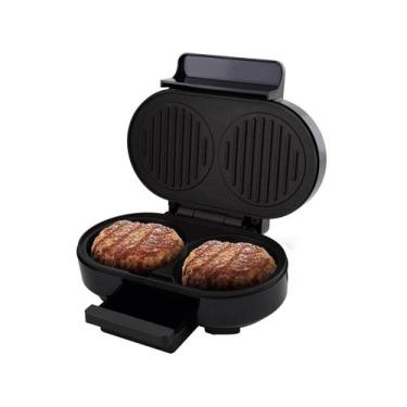 Imagem de Grill britania preto inox 1000w p/ 2 hamburgueres - Britânia, Preto, 2